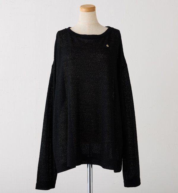  「ウールブレンドオーバーロンT」|Tシャツ・カットソー|ブラック