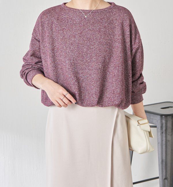  「裾バルーンラメスウエット」|Tシャツ・カットソー|