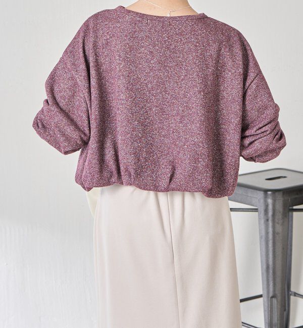  「裾バルーンラメスウエット」|Tシャツ・カットソー|