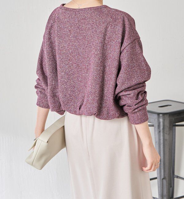 「裾バルーンラメスウエット」|Tシャツ・カットソー|