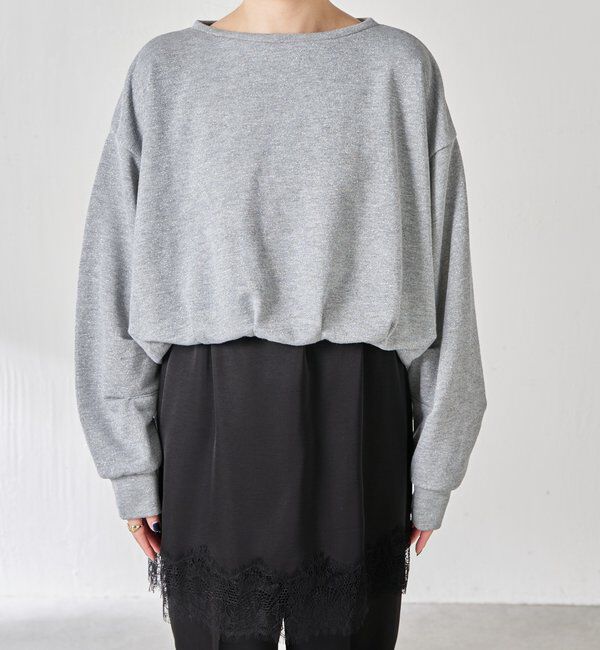  「裾バルーンラメスウエット」|Tシャツ・カットソー|