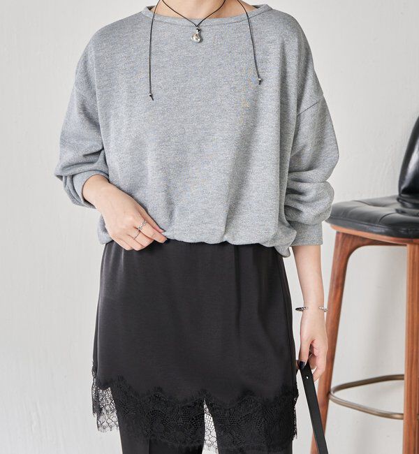  「裾バルーンラメスウエット」|Tシャツ・カットソー|