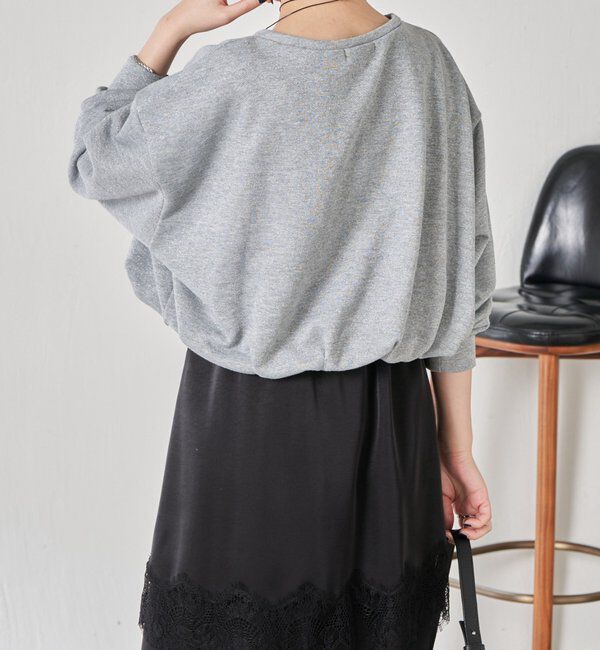  「裾バルーンラメスウエット」|Tシャツ・カットソー|