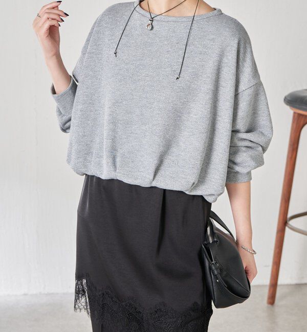  「裾バルーンラメスウエット」|Tシャツ・カットソー|