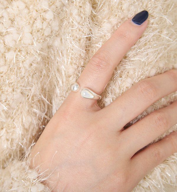  「【PAPILLONNER/パピヨネ】アシメリング」|リング|