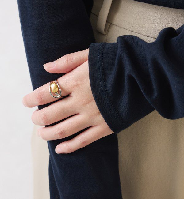  「	【PAPILLONNER/パピヨネ】アクセントコンビリング」|リング|