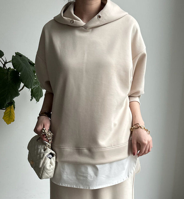  「【WEB限定】レイヤードフーディー＋タイトスカートセット」|スーツ|