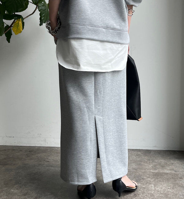  「【WEB限定】レイヤードフーディー＋タイトスカートセット」|スーツ|