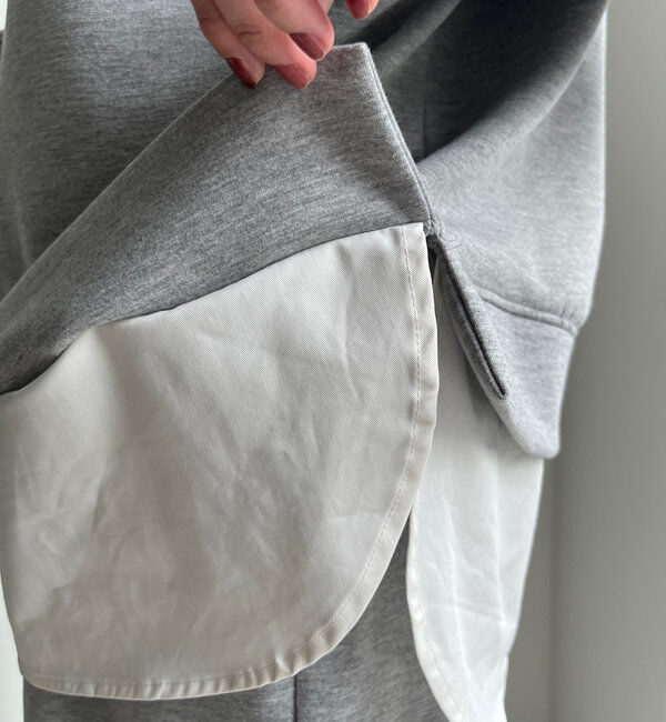  「【WEB限定】レイヤードフーディー＋タイトスカートセット」|スーツ|