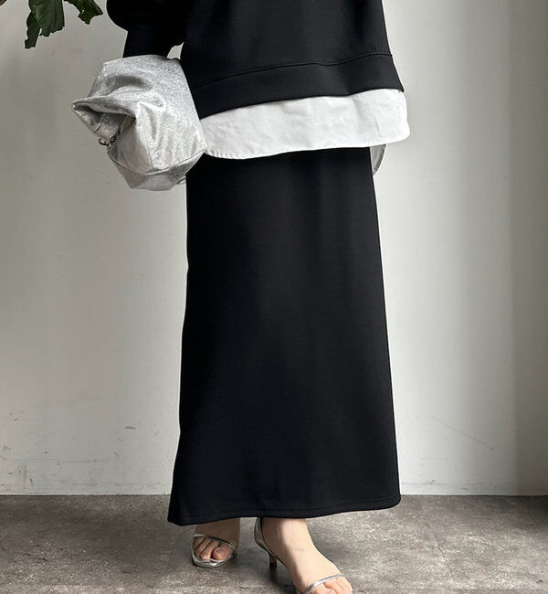  「【WEB限定】レイヤードフーディー＋タイトスカートセット」|スーツ|