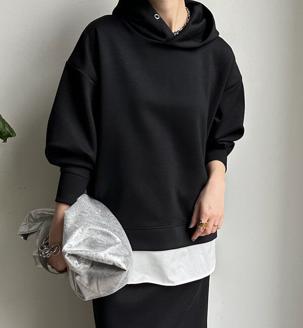  「【WEB限定】レイヤードフーディー＋タイトスカートセット」|スーツ|