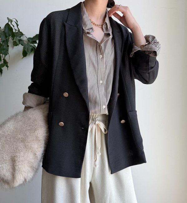  「メッシュダブルジャケット」|テーラードジャケット|