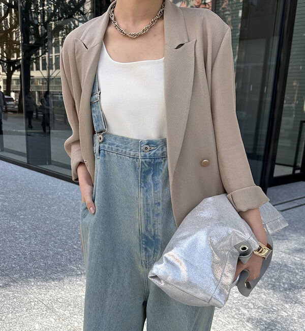  「【2サイズ展開！】デニムサロペット」|ワンピース|