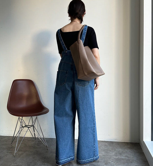  「【2サイズ展開！】デニムサロペット」|ワンピース|