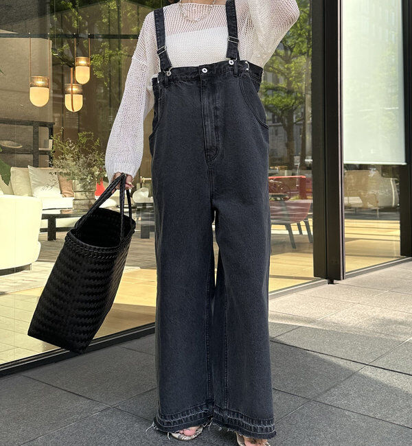  「【2サイズ展開！】デニムサロペット」|ワンピース|