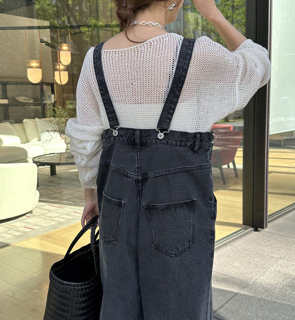  「【2サイズ展開！】デニムサロペット」|ワンピース|