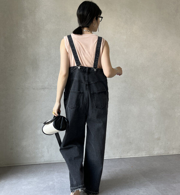  「【2サイズ展開！】デニムサロペット」|ワンピース|