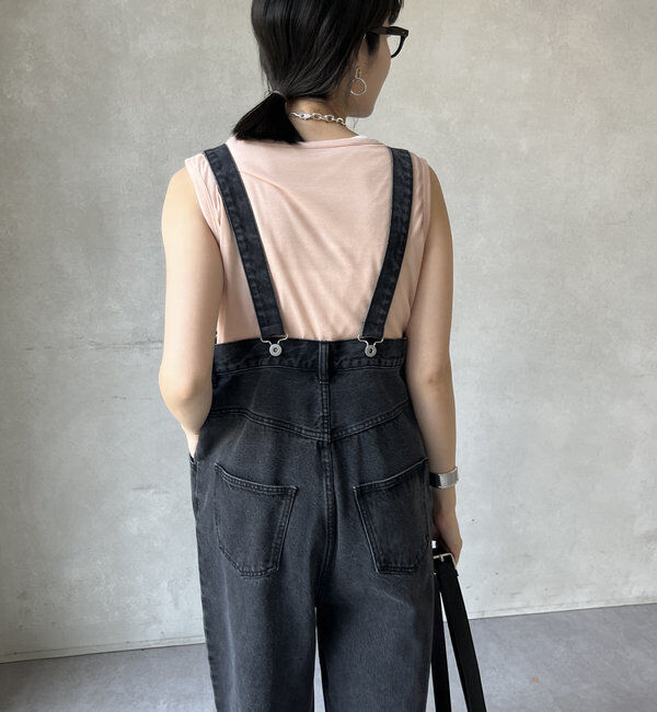  「【2サイズ展開！】デニムサロペット」|ワンピース|