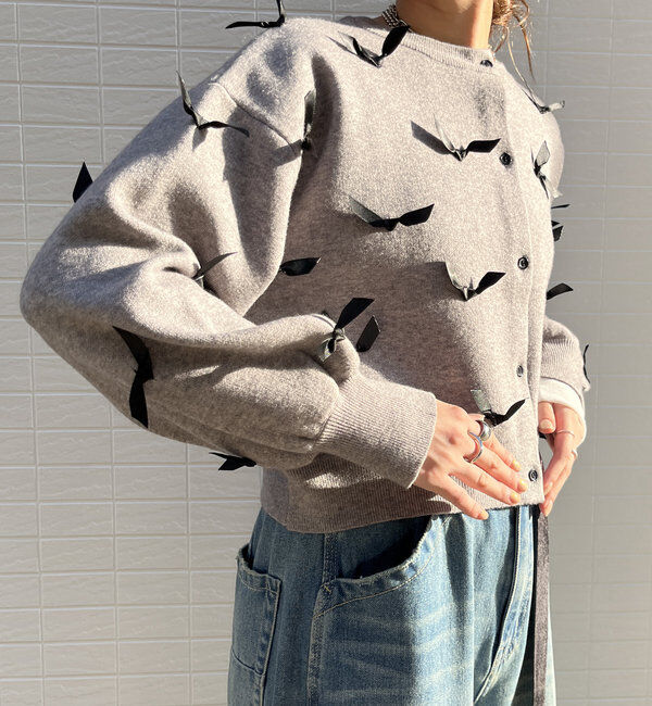  「【WEB限定】リボン付カーディガン」|カーディガン|