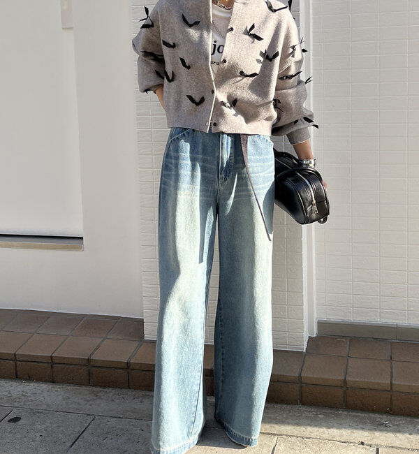  「【WEB限定】リボン付カーディガン」|カーディガン|