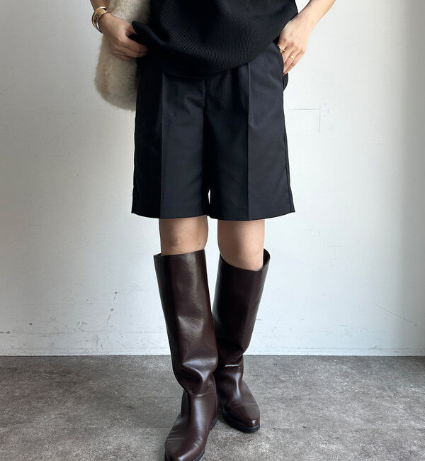  「折り返しカラーベルトショートパンツ」|チノ|