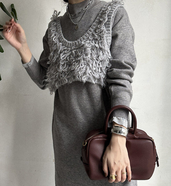  「【WEB限定】アンサンブルニットワンピース」|スーツ|