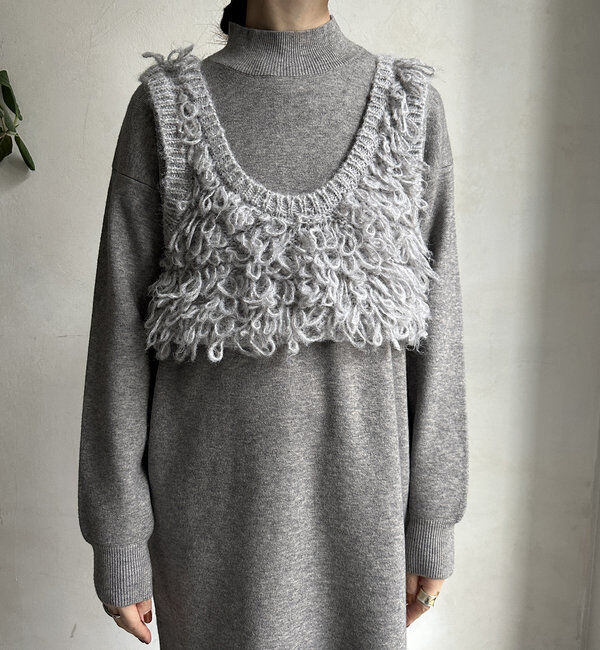  「【WEB限定】アンサンブルニットワンピース」|スーツ|