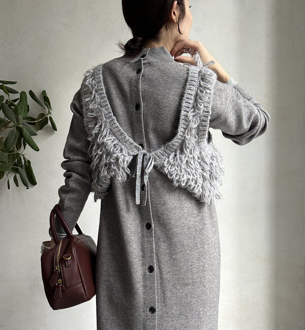  「【WEB限定】アンサンブルニットワンピース」|スーツ|