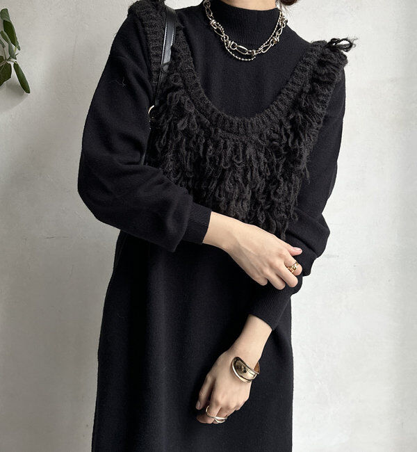  「【WEB限定】アンサンブルニットワンピース」|スーツ|