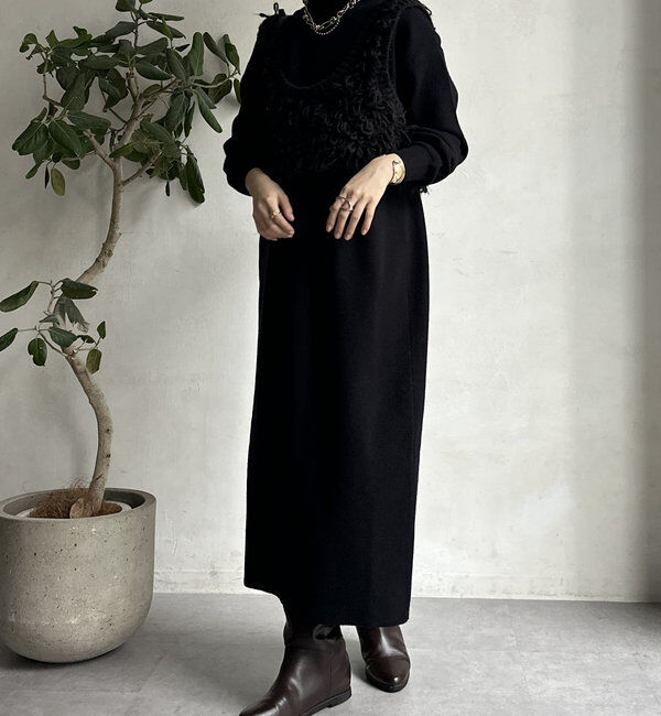  「【WEB限定】アンサンブルニットワンピース」|スーツ|