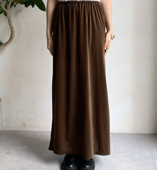  「ベロアマーメイドスカート」|スカート|