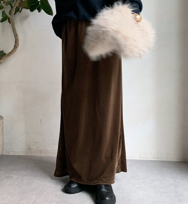  「ベロアマーメイドスカート」|スカート|