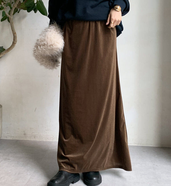  「ベロアマーメイドスカート」|スカート|