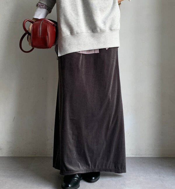  「ベロアマーメイドスカート」|スカート|