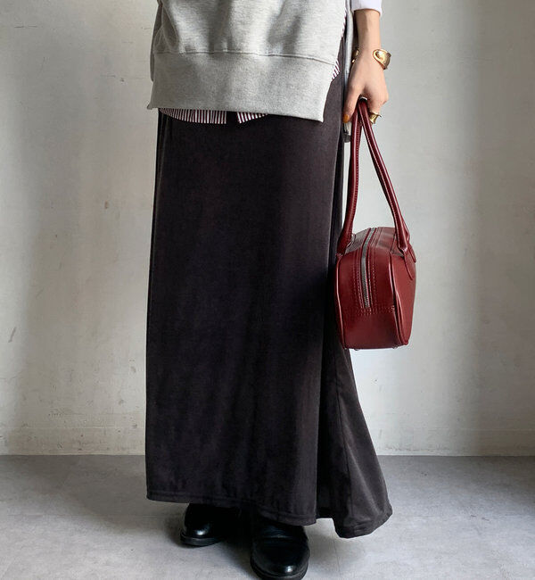  「ベロアマーメイドスカート」|スカート|