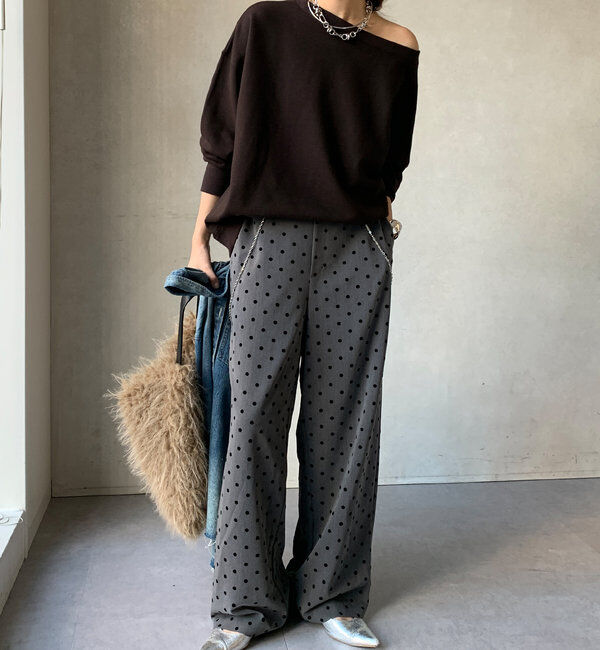  「フロッキードットパンツ」|チノ|