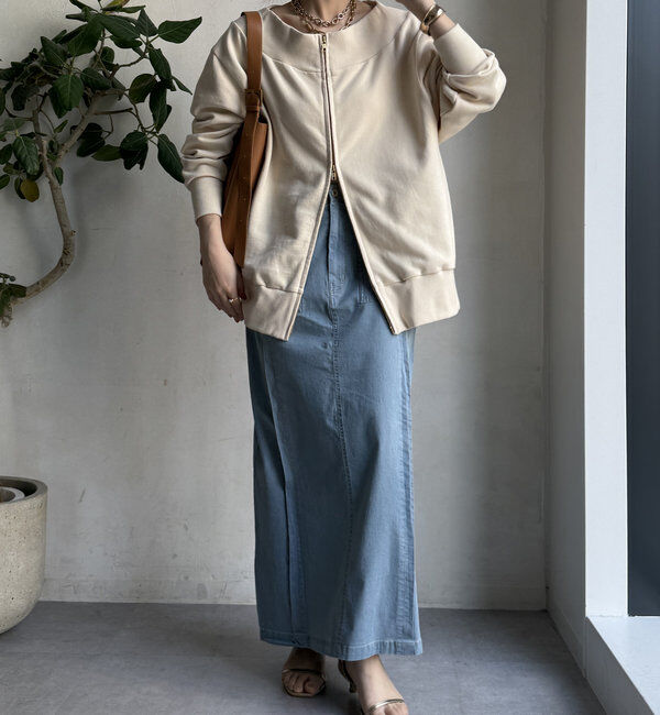  「【WEB限定】ライトオンスデニムタイトスカート」|スカート|