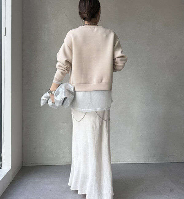  「【WEB限定】レイヤードショルダースリットトップス」|Tシャツ・カットソー|