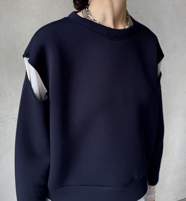  「【WEB限定】レイヤードショルダースリットトップス」|Tシャツ・カットソー|