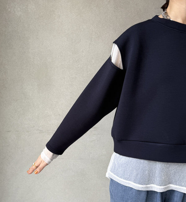  「【WEB限定】レイヤードショルダースリットトップス」|Tシャツ・カットソー|