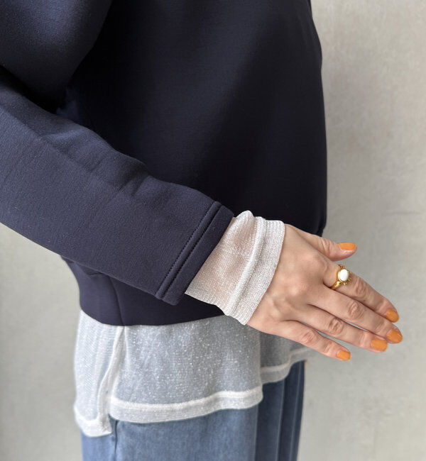  「【WEB限定】レイヤードショルダースリットトップス」|Tシャツ・カットソー|