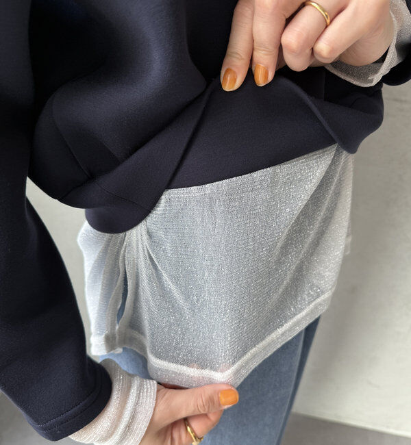  「【WEB限定】レイヤードショルダースリットトップス」|Tシャツ・カットソー|