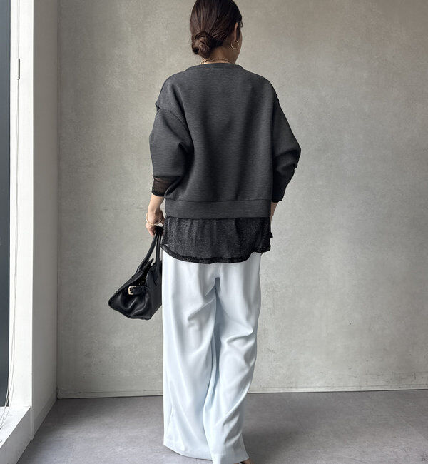  「【WEB限定】レイヤードショルダースリットトップス」|Tシャツ・カットソー|