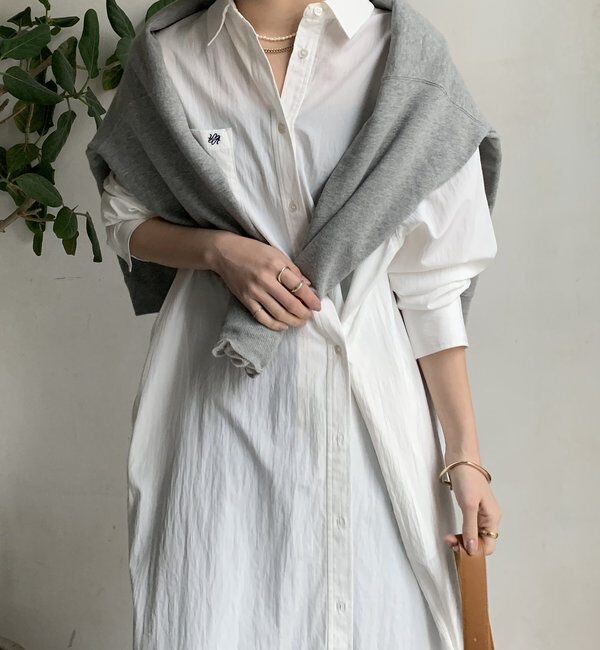  「【WEB限定】カシュクール2WAYシャツワンピース」|ワンピース|