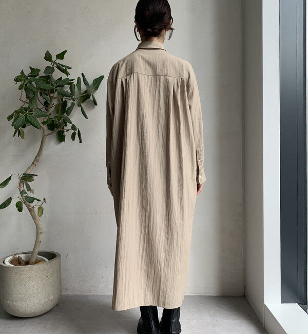  「【WEB限定】カシュクール2WAYシャツワンピース」|ワンピース|