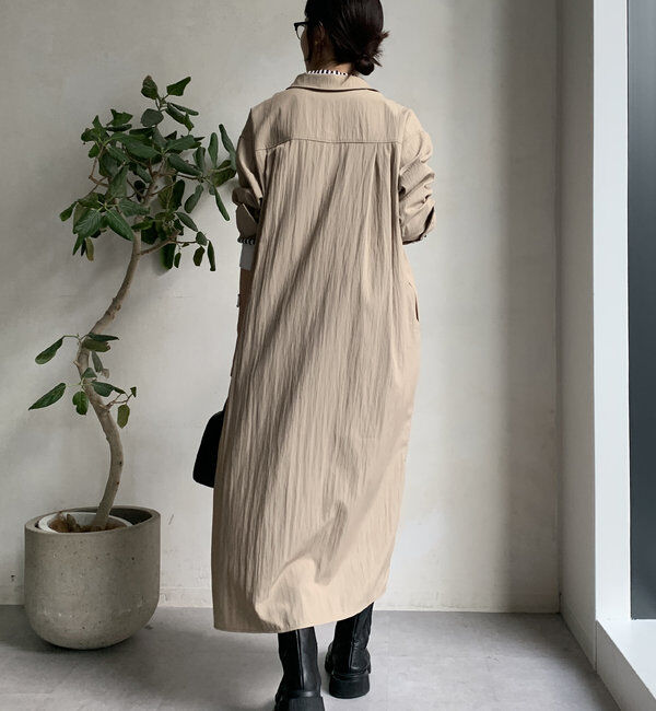  「【WEB限定】カシュクール2WAYシャツワンピース」|ワンピース|