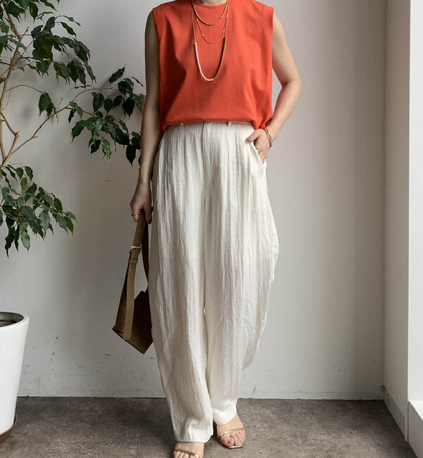  「【WEB限定】リネンライクバルーンパンツ」|チノ|