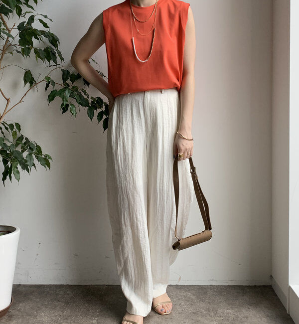  「【WEB限定】リネンライクバルーンパンツ」|チノ|