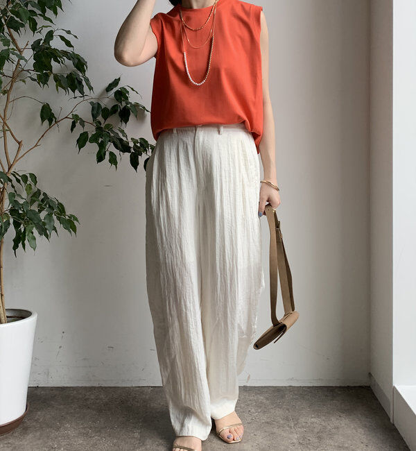  「【WEB限定】リネンライクバルーンパンツ」|チノ|