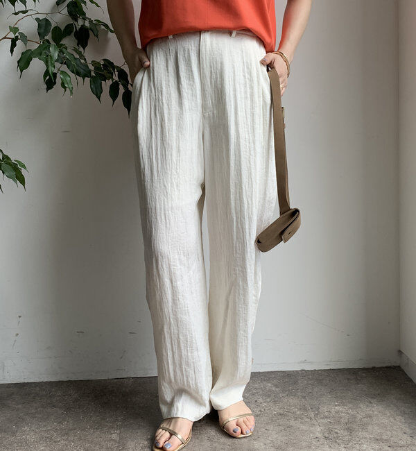  「【WEB限定】リネンライクバルーンパンツ」|チノ|